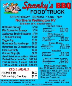 Spanky's menu1