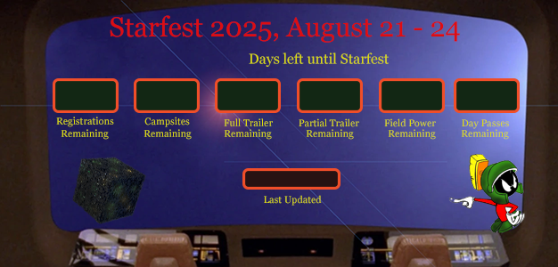 Starfest 2025 dashboard